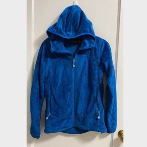 Blue Fleece Zip Up Sweater